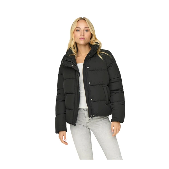 Puffer Siyah Kadın Mont 15295424 - Resim 4