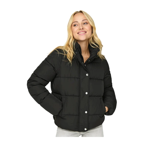 Puffer Siyah Kadın Mont 15295424 - Resim 3