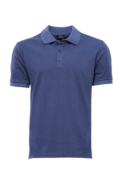 Polo Yaka Oxford Lacivert T-shirt - Wessi ürün görseli 1