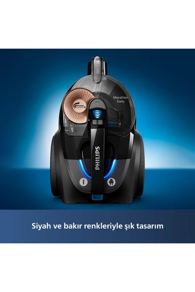 Philips Marathon Ultimate 900 W Toz Torbasız Süpürge XB7150/07 - Resim 3