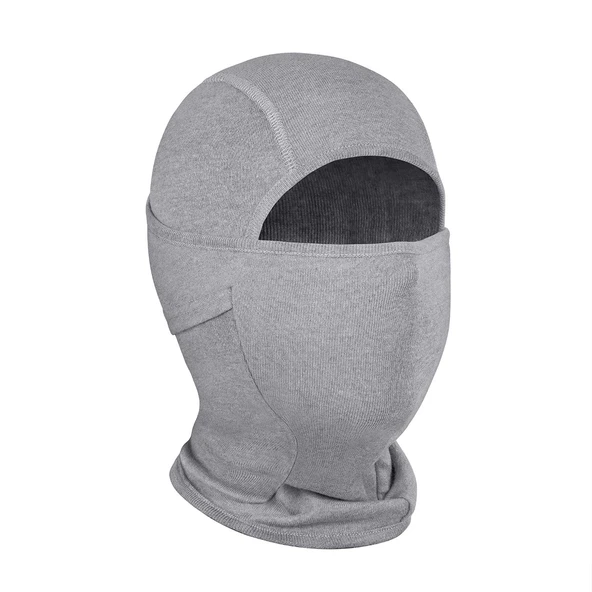 Thermoform Non Flame Master Lenzing FR / Kermel Aleve Dayanıklı Yüz Kar Maskesi, Ark Koruyucu Balaklava Gri ürün görseli 1