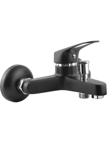 Fuma Collection Siyah Mix Aç Kapa Çift Girişli Banyo Musluk Bataryası ürün görseli 1