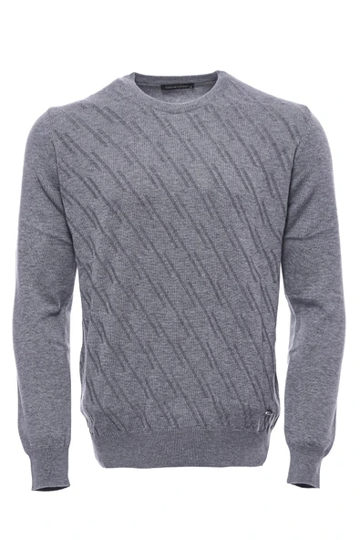 Gri Kendinden Desenli Bisiklet Yaka Kazak - Wessi ürün görseli 1