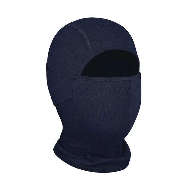 Thermoform Non Flame Master Lenzing FR / Kermel Aleve Dayanıklı Yüz Kar Maskesi, Ark Koruyucu Balaklava Lacivert ürün görseli 1