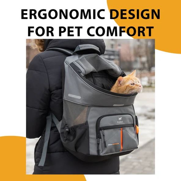 Ferplast Voyager 350 Sırt Taşıma Çantası-Siyah - Resim 2