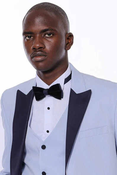 Buz Mavi  Erkek Damatlık - Wessi - Resim 2