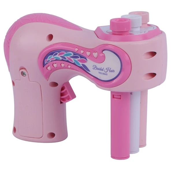 Oyuncak Saç Örme Makinesi Full Set Eğlenceli Saç Tasarım Oyun Seti - Resim 7