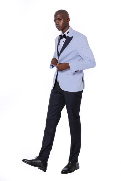 Buz Mavi  Erkek Damatlık - Wessi - Resim 6