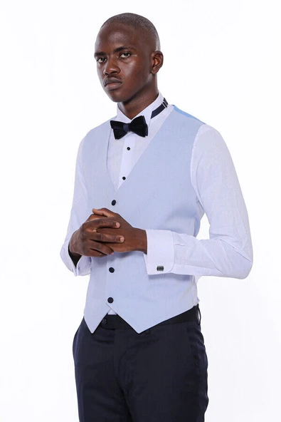 Buz Mavi  Erkek Damatlık - Wessi - Resim 10