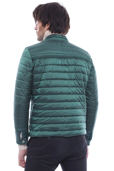 Şişme Yeşil Erkek Mont - Wessi - Resim 5