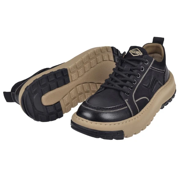 GUJA 25K552 HAFİF YÜKSEK TABAN DERİ SNEAKER ERKEK AYAKKABI - Resim 5