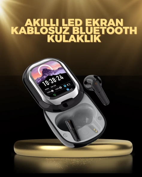 Kişiselleştirilebilir LED Ekranlı Bluetooth Kulaklık – Oyun & Müzik Modlu ürün görseli 1