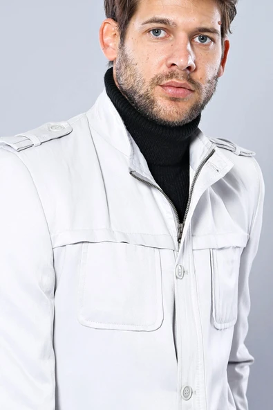 Pamuk Krem Trençkot - Wessi - Resim 3