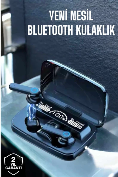 Bluetooth Kulaklık Powerbankli Dijital Göstergeli Dokunmatik Kontrol ürün görseli 1