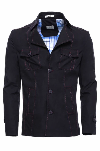 Lacivert Pamuk Trençkot - Wessi ürün görseli 1