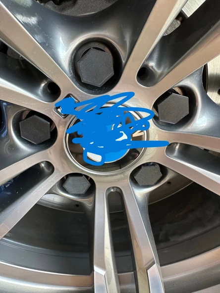 5 adet 17 mm Altıgen BMW Jant Bijon Kapağı - 6125403 ürün görseli 1