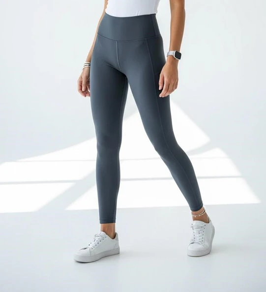 Bilek hizasında yüksek belli comfortlux   tayt ürün görseli 1