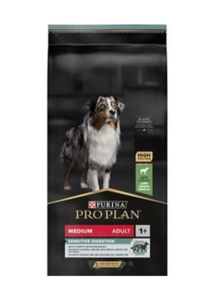 Purina Pro Plan Sensitive Kuzu Etli ve Pirinçli Hassas Sindirimli Orta Irk Yetişkin Köpek Maması 10 KgG ürün görseli 1