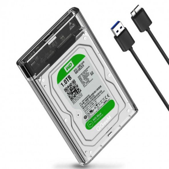 2.5 Inç Hdd Ssd Kutusu Usb 3.0 Harici Harddisk Kutusu QG-ST04 - 2
