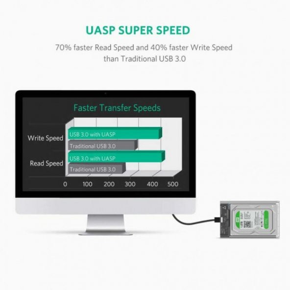2.5 Inç Hdd Ssd Kutusu Usb 3.0 Harici Harddisk Kutusu QG-ST04 - 12