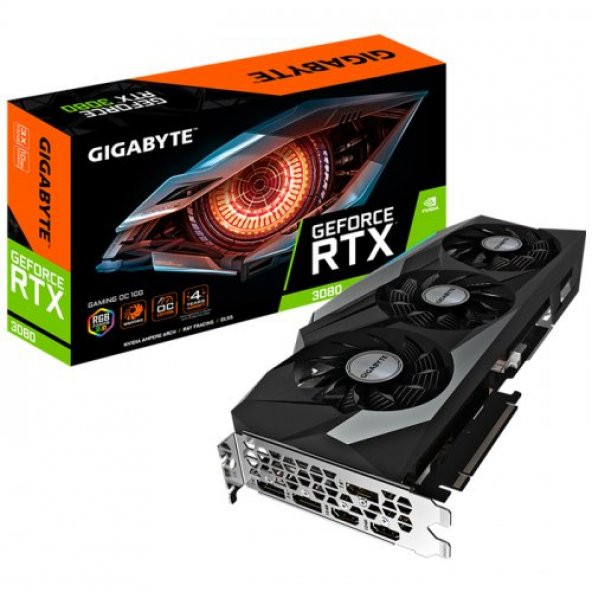 Gigabyte GeForce RTX3080 Gaming OC 10G GV-N3080GAMING OC-10GD 10GB GDDR6X 320Bit DX12 Ekran Kartı