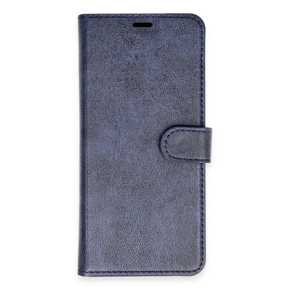 Realme C65 Kılıf Trend S Plus Kapaklı Kılıf - Lacivert - Resim 2