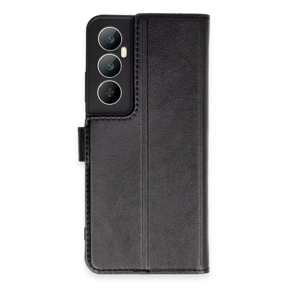 Realme C65 Kılıf Trend S Plus Kapaklı Kılıf - Siyah ürün görseli 1