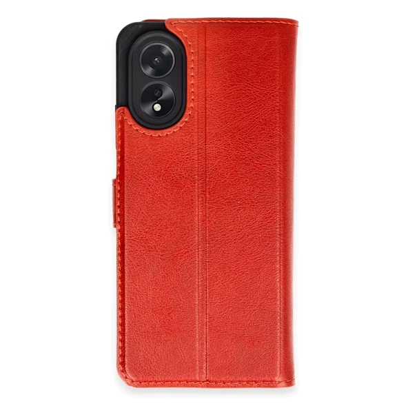 Oppo A38 Kılıf Trend S Plus Kapaklı Kılıf - Kırmızı ürün görseli 1