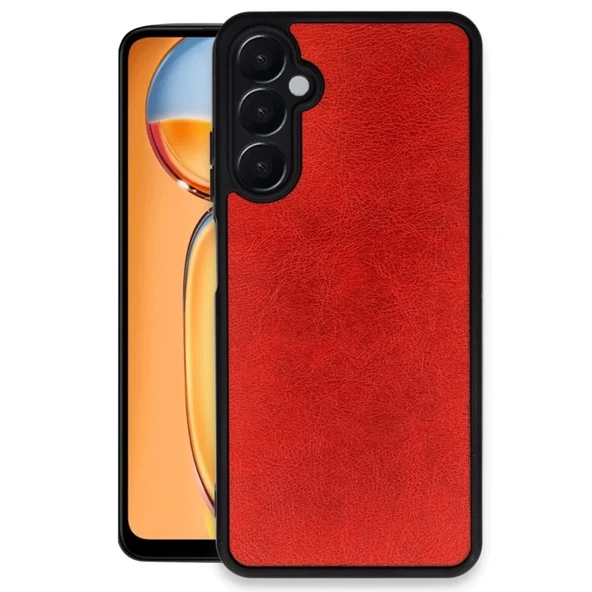 Samsung Galaxy S24 Fe Kılıf Aras Deri Kapak - Kırmızı - Resim 2