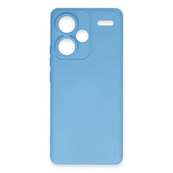 Xiaomi Redmi Note 13 Pro Plus Kılıf Nano İçi Kadife Silikon - Mavi - Resim 2