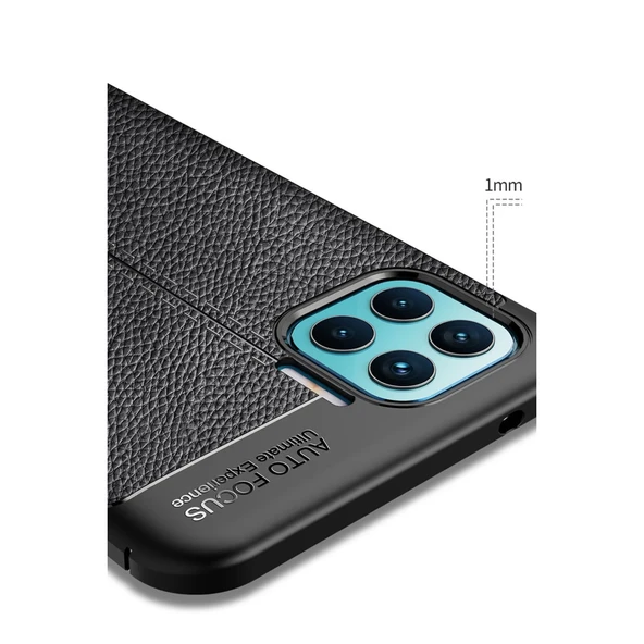 Oppo Reno 4 Lite Kılıf Auto Focus Kapak - Lacivert - Resim 5