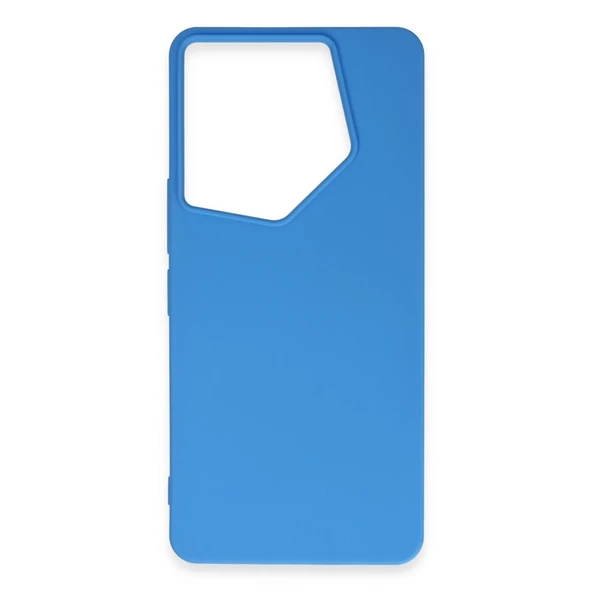 Tecno Camon 20 Pro 5g Kılıf First Silikon - Mavi - Resim 2