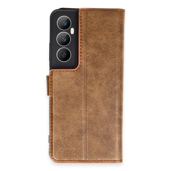 Realme C65 Kılıf Trend S Plus Kapaklı Kılıf - Taba ürün görseli 1