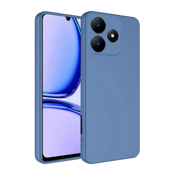 Realme C61 Kılıf First Silikon - Mavi ürün görseli 1