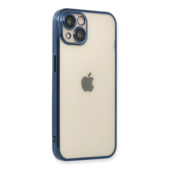 İphone 13 Kılıf Razer Lensli Silikon - Lacivert - Resim 2