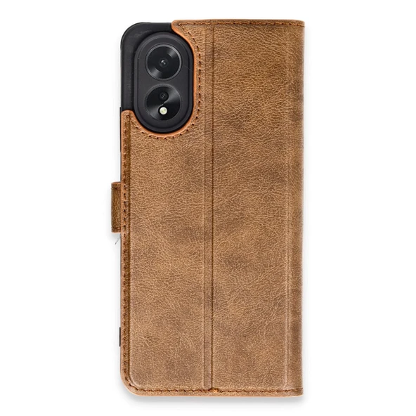 Oppo A38 Kılıf Trend S Plus Kapaklı Kılıf - Taba ürün görseli 1