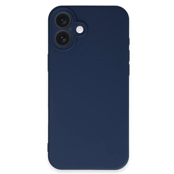 İphone 16 Kılıf First Silikon - Lacivert - Resim 3
