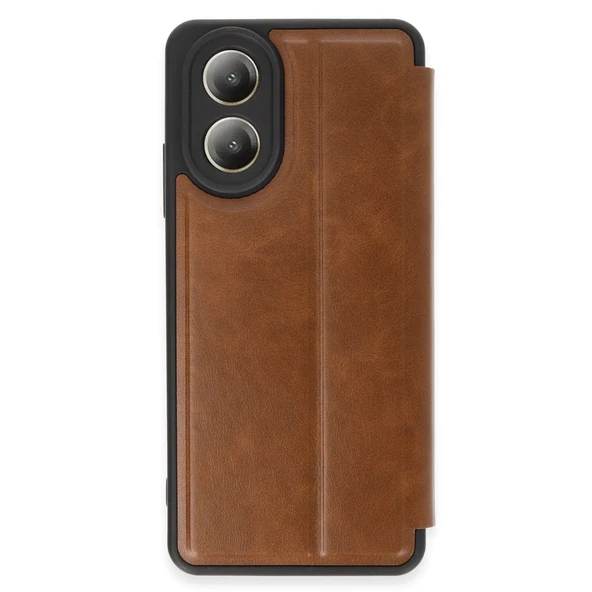 Oppo A38 Kılıf Flip Cover - Taba ürün görseli 1