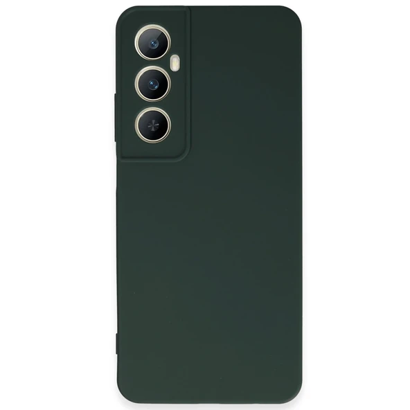 Realme C65 Kılıf First Silikon - Koyu Yeşil ürün görseli 1