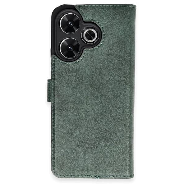 Xiaomi Redmi 13 4g Kılıf Trend S Plus Kapaklı Kılıf - Yeşil ürün görseli 1