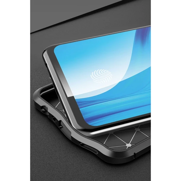 Oppo Reno 4 Lite Kılıf Auto Focus Kapak - Lacivert - Resim 3