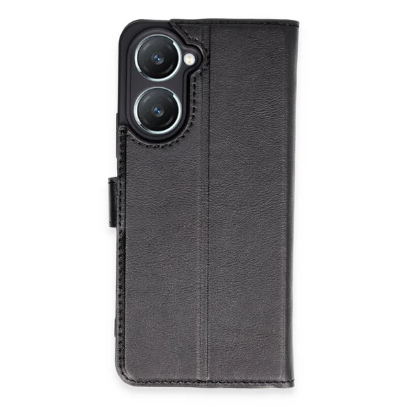 Vivo Y18 Kılıf Trend S Plus Kapaklı Kılıf - Siyah ürün görseli 1