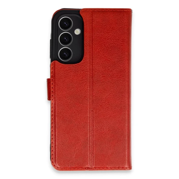 Samsung Galaxy A25 5g Kılıf Trend S Plus Kapaklı Kılıf - Kırmızı ürün görseli 1