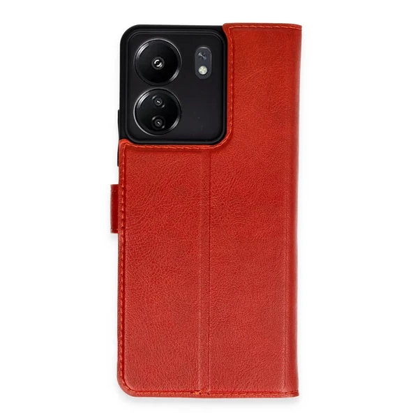 Xiaomi Redmi 13c Kılıf Trend S Plus Kapaklı Kılıf - Kırmızı ürün görseli 1