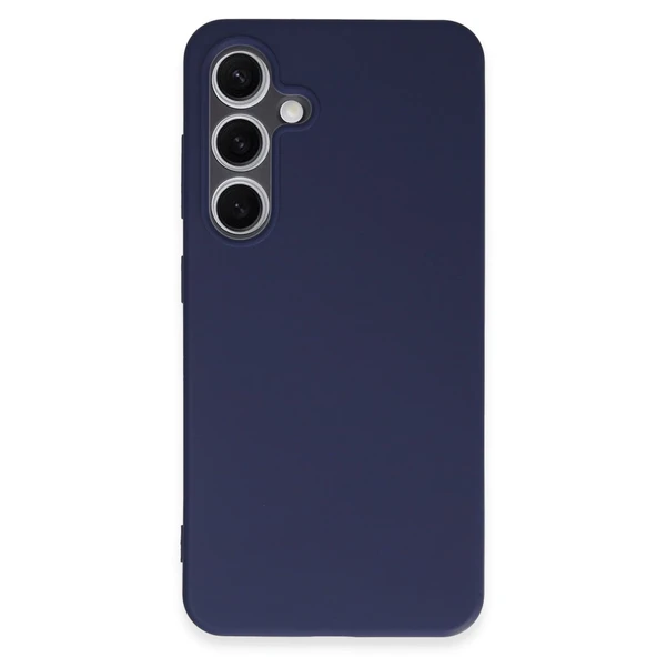 Samsung Galaxy S24 Kılıf First Silikon - Lacivert - Resim 4