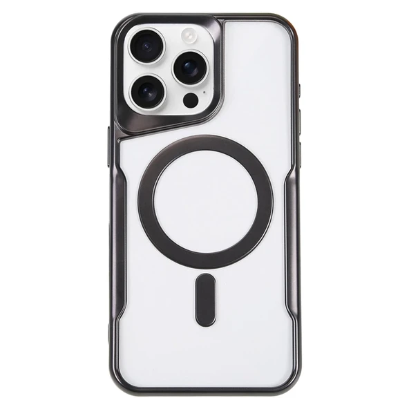 İphone 16 Pro Max Kılıf Boyi Magsafe Silikon Kapak - Siyah ürün görseli 1