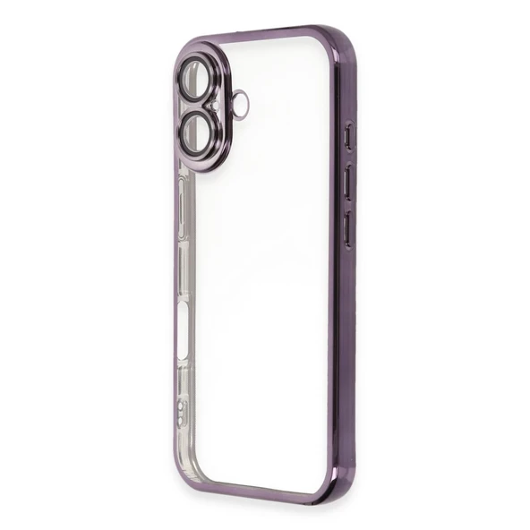 İphone 16 Plus Kılıf Razer Lensli Silikon - Mor - Resim 2