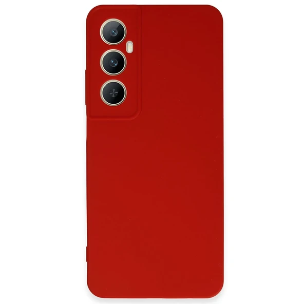 Realme C65 Kılıf First Silikon - Kırmızı ürün görseli 1