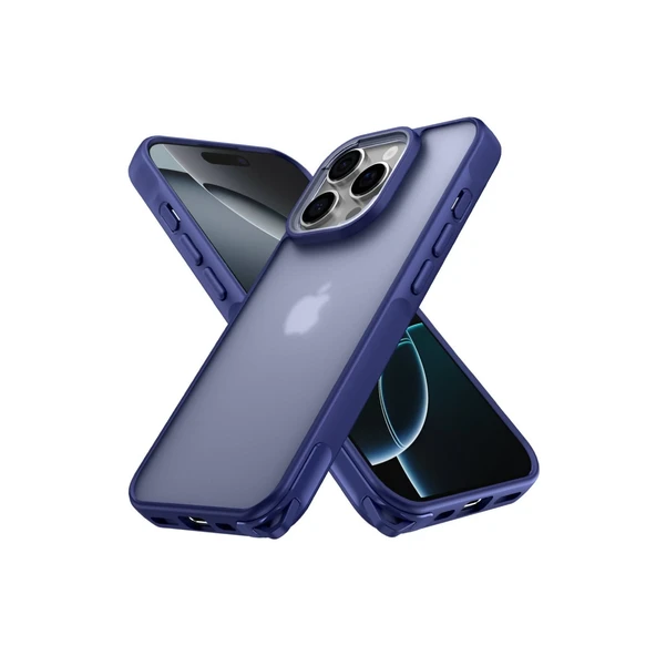 İphone 16 Pro Kılıf Elegant Kapak - Lacivert ürün görseli 1