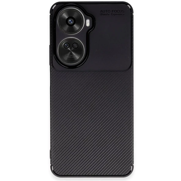 Huawei Nova 12 Se Kılıf Auto Focus Karbon Kapak - Siyah ürün görseli 1
